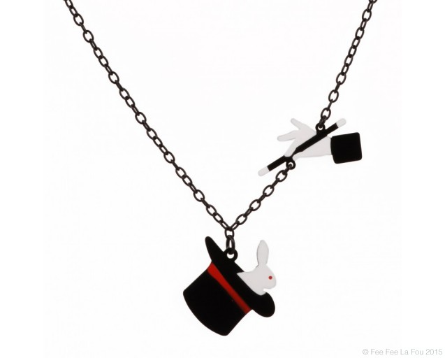Rabbit, Magician & Dove Necklace