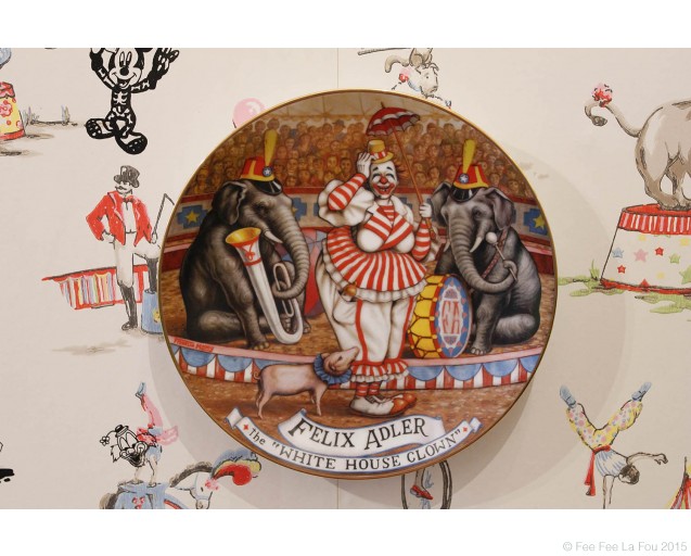Felix Adler The White House Clown Circus Plate