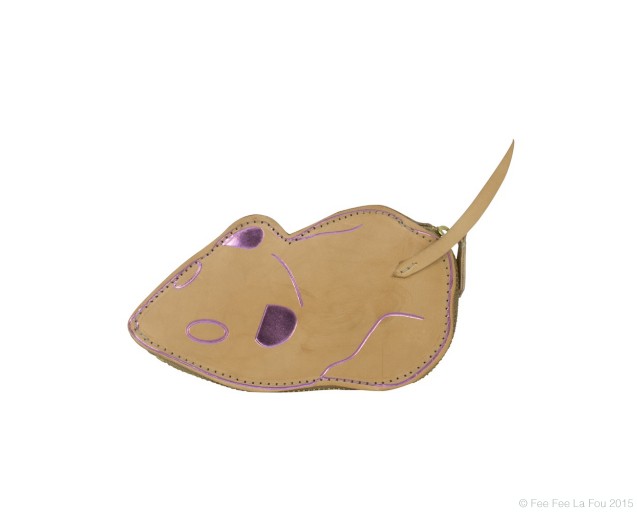 Leather Sugar Mouse Coin Purse