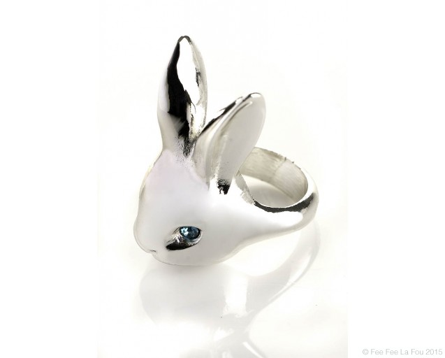 Silver Rabbit Ring