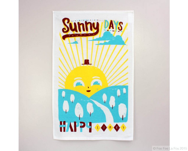Sunny Days Tea Towel