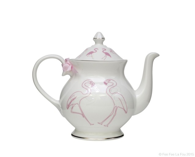 Alice's Flamingo Teapot