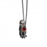 Hole In The Heart Owl Necklace