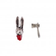 Rabbit's Head Off Earrings