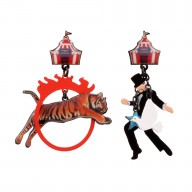 The Tiger, Magician & Ring Of Fire Earrings