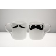 The Maurice Poirot Moustache Mug