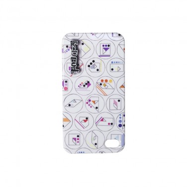 White Tangram Print Iphone Case